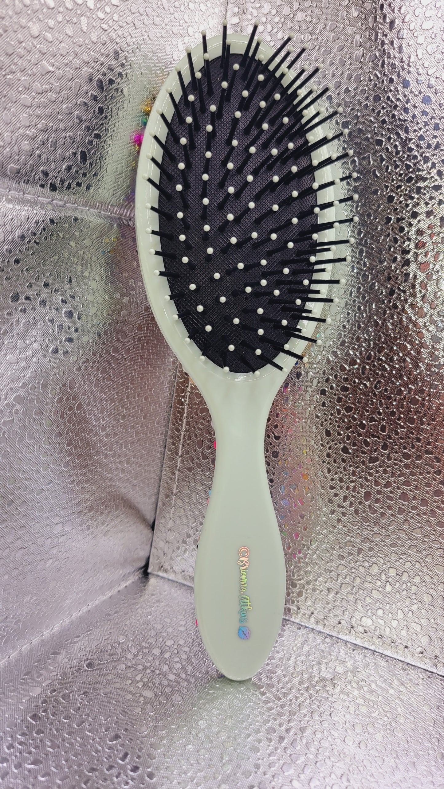 Custom bedazzled hair brush